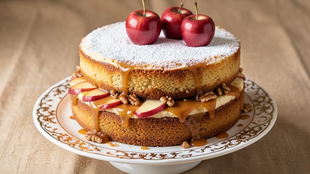 Apple Caramel Cake Recipe UK: Buttery Layers and Sticky Caramel Rivers