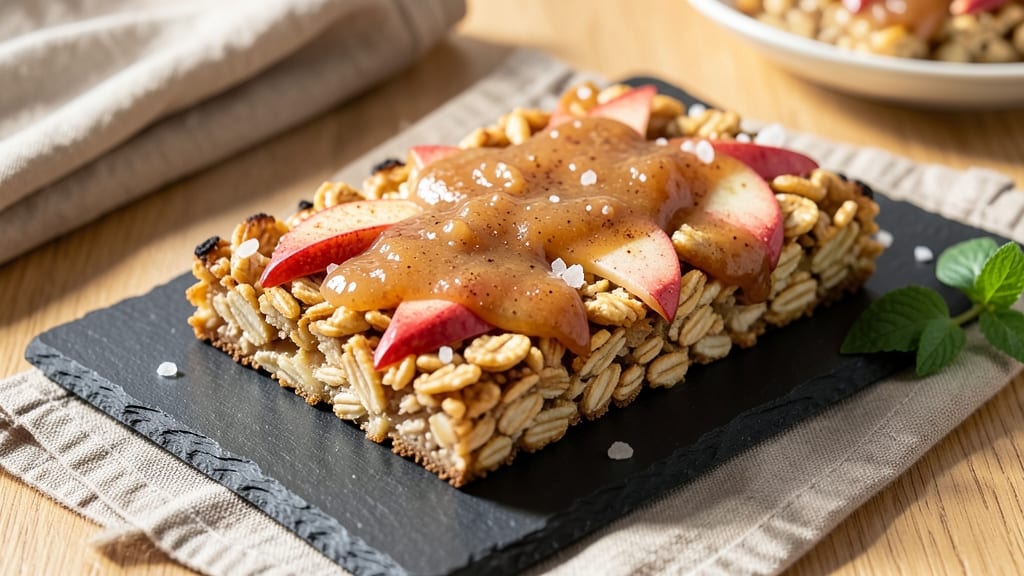 Apple Cinnamon Cereal Bars Recipe: Warm Spiced Apple Filling in Crunchy Oats