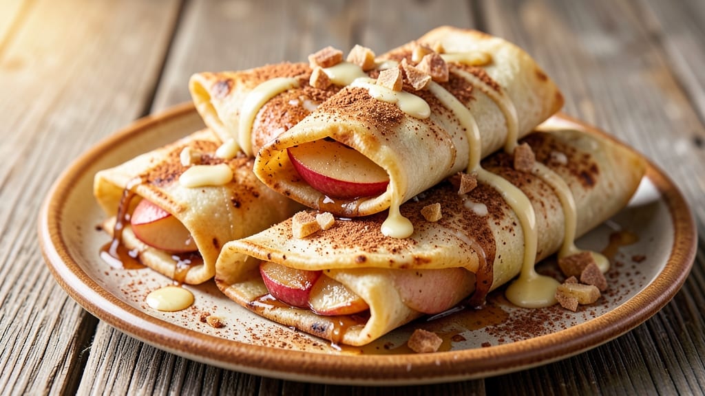 Apple Cinnamon Chimichangas Recipe: Warm Spiced Apple Filling Cradled in Crispy Tortillas