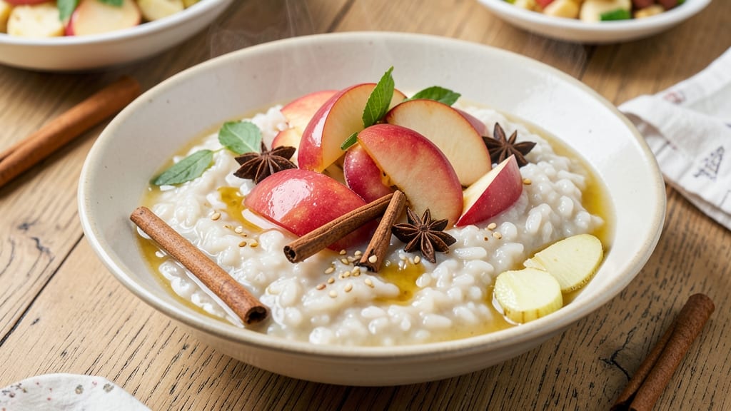 Apple Congee Recipe: Warm Spiced Apple Porridge With Silky Rice