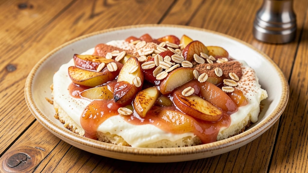 Apple Cheesecake Topping Recipe: Caramelized Apple Streusel With Buttery Crisp