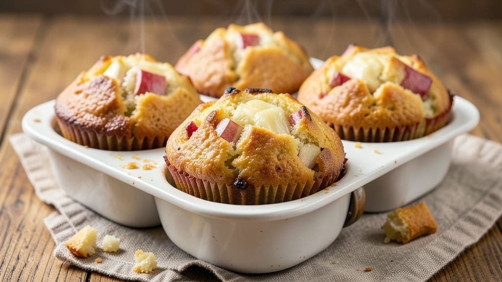 Apple Cheddar Muffins Recipe: Buttery Streusel Hugs Tart Apple Filling