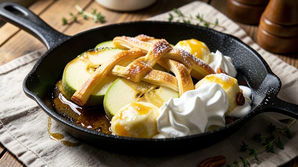 Apple Brunch Recipe: Warm Spiced Apple Streusel Over Fluffy Egg Bites