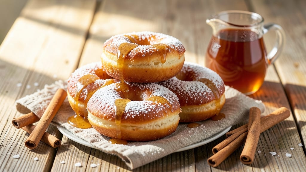 Apple Cider Donuts Recipe New England: Spiced Autumn Bites with Caramel Drizzle