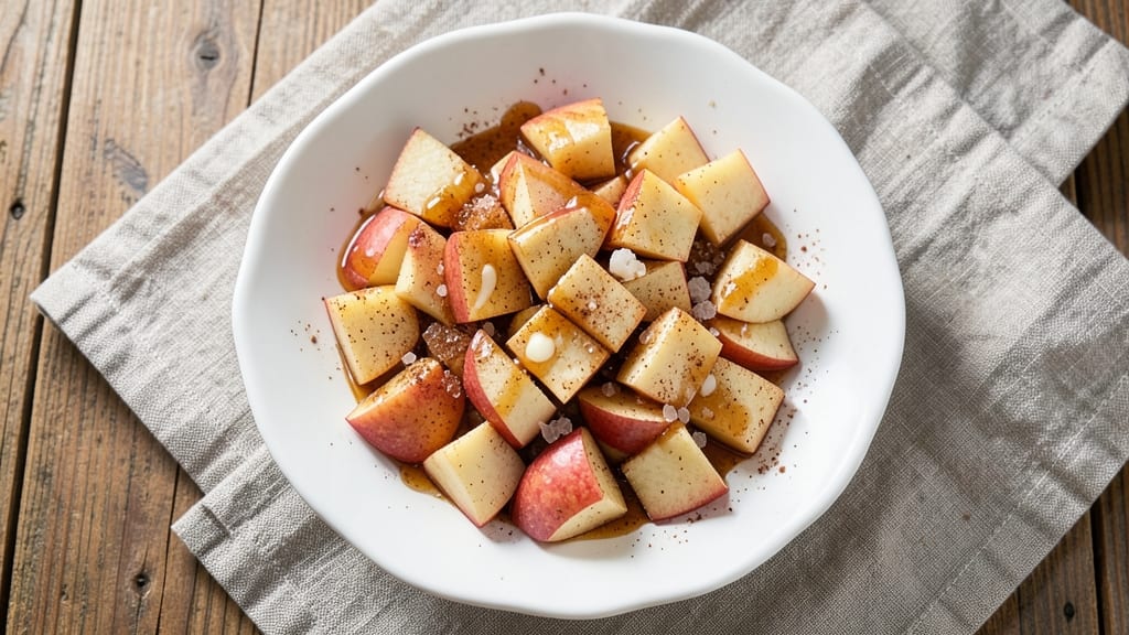 Apple Chunks Recipe: Warm Spiced Apple Cinnamon Bake in 20 Minutes