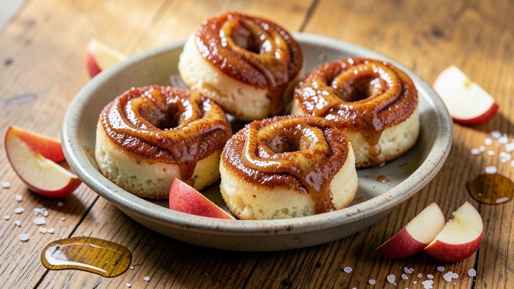 Apple Cinnamon Doughnuts Recipe: Warm Spiced Streusel Hugs Soft Centers