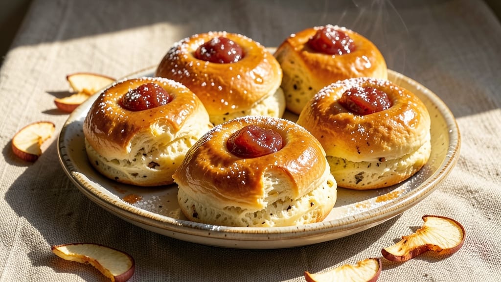 Apple Brioche Buns Recipe: Buttery Layers with Spiced Apple Filling