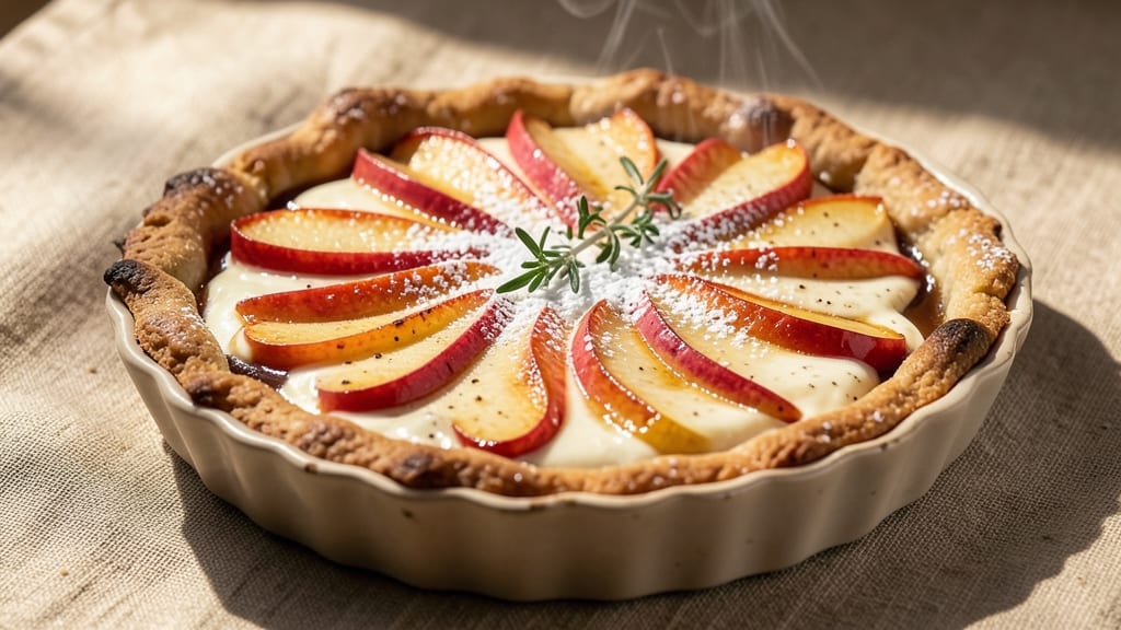 Apple Cream Tart Recipe: Buttery Crust Hugs Spiced Apple Filling