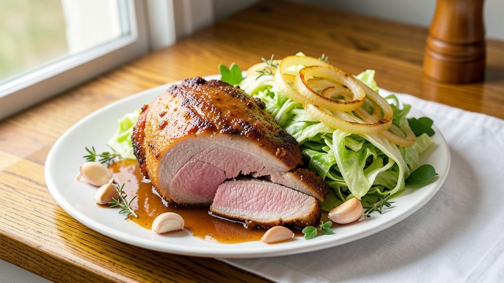 Apple Cider Pork Roast With Cabbage Recipe: Slow-Braised Spice and Sweetness