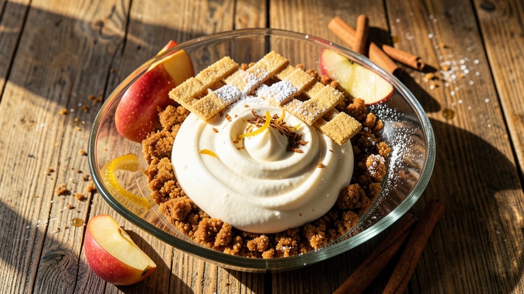 Apple Cider Bar Recipe: Spiced Apple Streusel Over Creamy Cheesecake Swirls