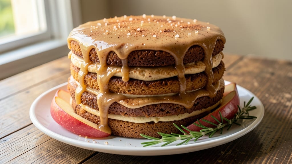 Apple Cider Layer Cake Recipe: Spiced Apple Streusel Over Moist Vanilla Layers