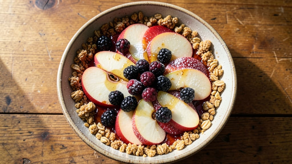 Apple and Blackberry Recipe: Spiced Fruit Crumble With Buttery Streusel Top