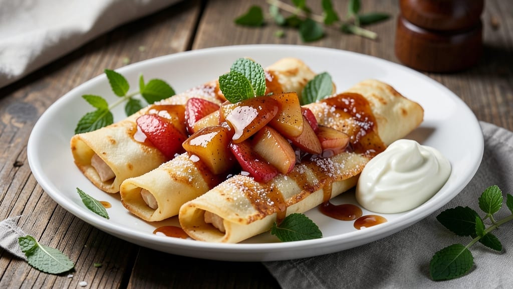 Apple Blintz Recipe: Warm Spiced Apple Filling Hugged by Crispy Edges