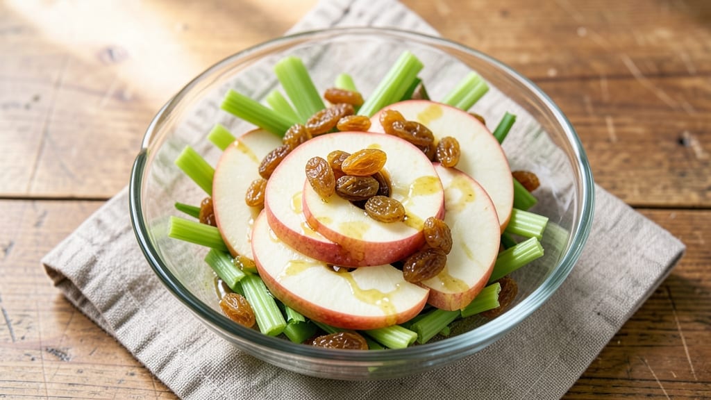 Apple, Celery, and Raisin Salad Recipe: Crunchy Textures and Sweet-Tart Balance