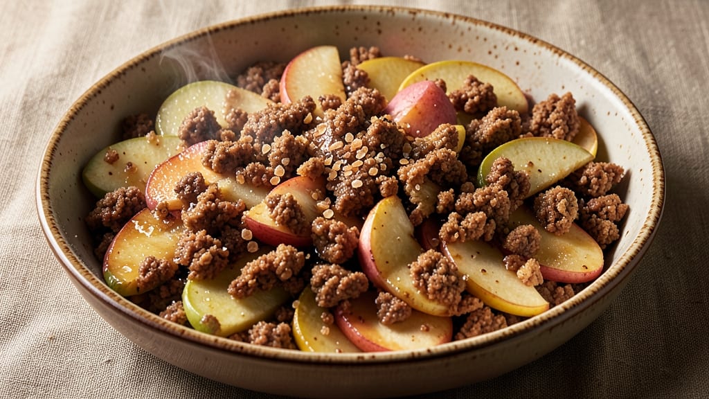 Air Fryer Apple Crumble Recipe: Buttery Streusel Hugs Warm Spiced Apples