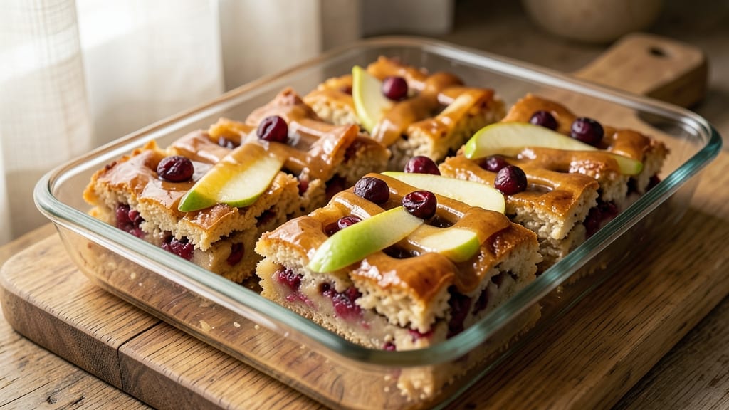 Apple Cranberry Bars Recipe: Spiced Streusel Hugs Juicy Fruit Layers