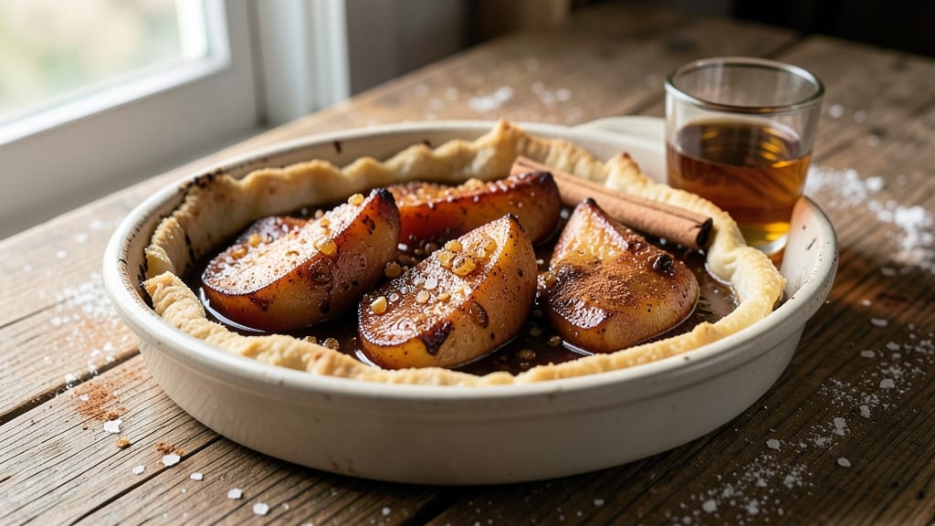Apple Cinnamon Whiskey Dessert Recipe: Spiced Boozy Bake with Caramelized Apples