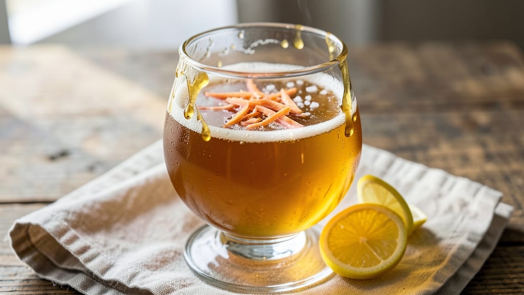 Apple Cider Vinegar, Ginger, and Honey Drink Recipe: Zesty Immunity Booster With Anti-Inflammatory Zing