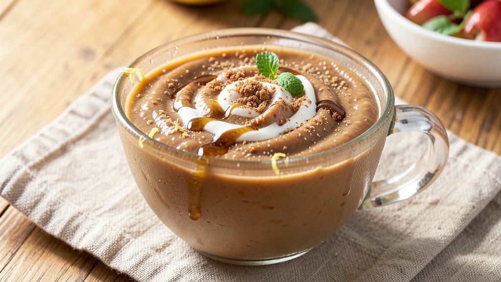Apple Blender Dessert Recipe: Warm Spiced Apple Filling in Silky Smooth Layers