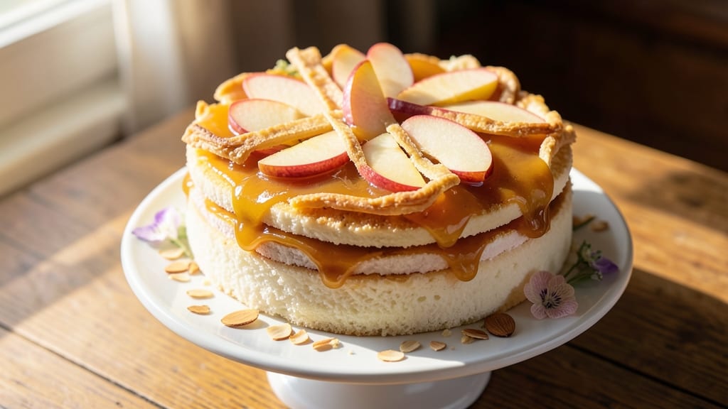 Apple Cloud Cake Recipe: Fluffy Meringue Clouds With Apple Filling