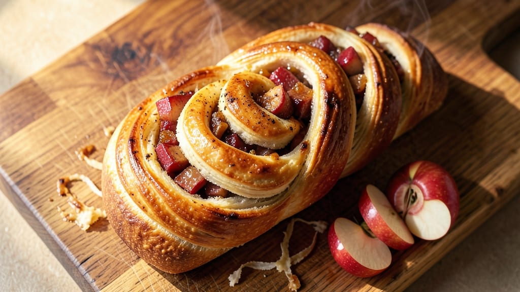 Apple Braided Bread Recipe: Cinnamon-Spiced Swirls With Buttery Lattice Crust