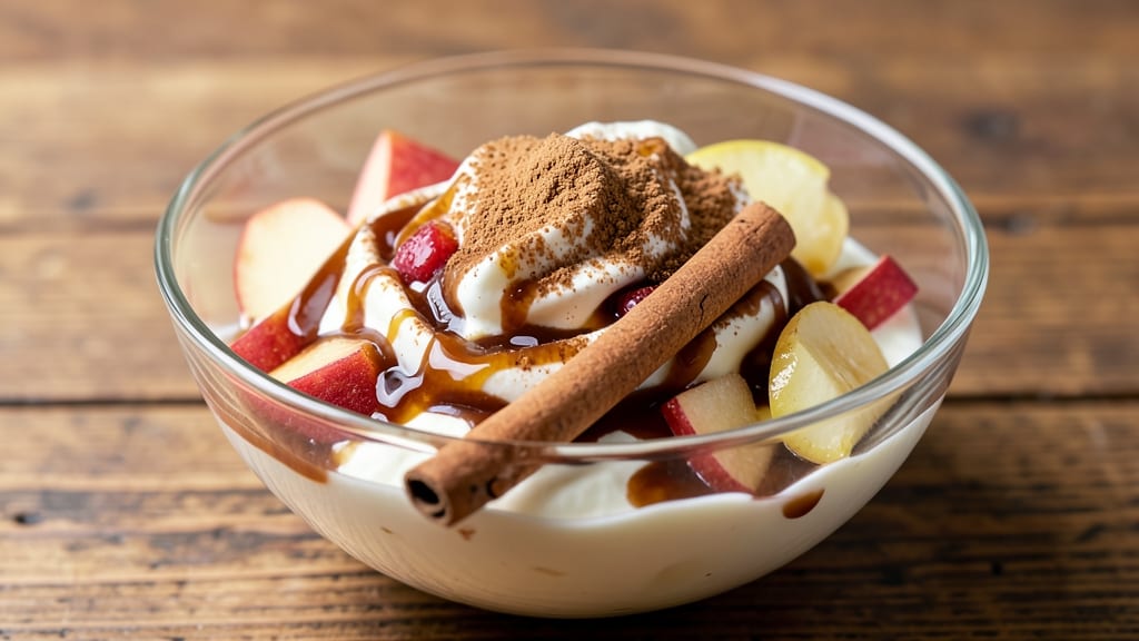 Apple Cinnamon Frozen Yogurt Recipe: Warm Spice Swirls in Creamy Bites