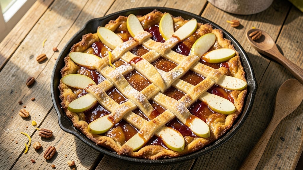 Apple Cider Tart Recipe: Spiced Apple Filling With Buttery Crust Lattice