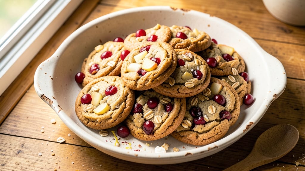 Apple Cranberry Oatmeal Cookies Recipe: Warm Spiced Bites With Chewy Centers
