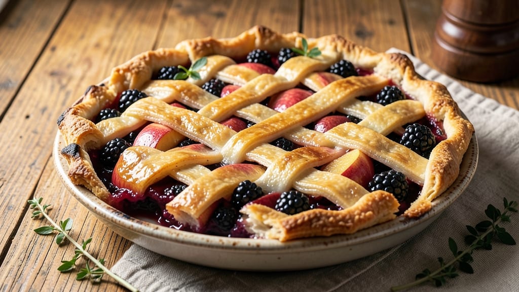 Apple and Blackberry Pie Recipe UK: Spiced Fruit Filling With Buttery Pastry Crust