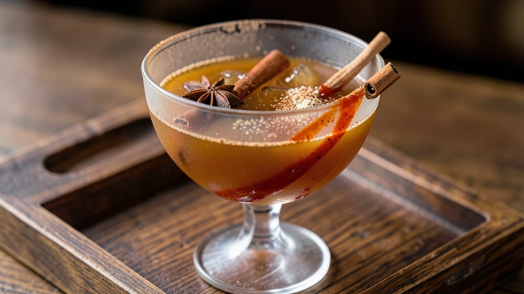 Apple Cider Fire Tonic Recipe: Spiced Rum Kick and Citrus Zing