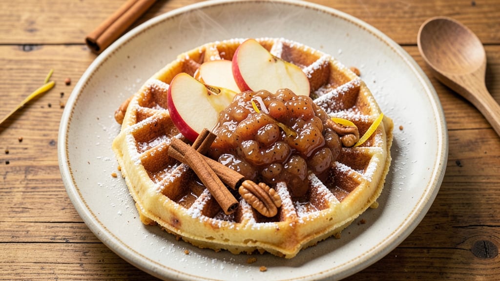 Apple Cinnamon Belgian Waffles Recipe: Warm Spice-Perfect Crunch With Apple Filling