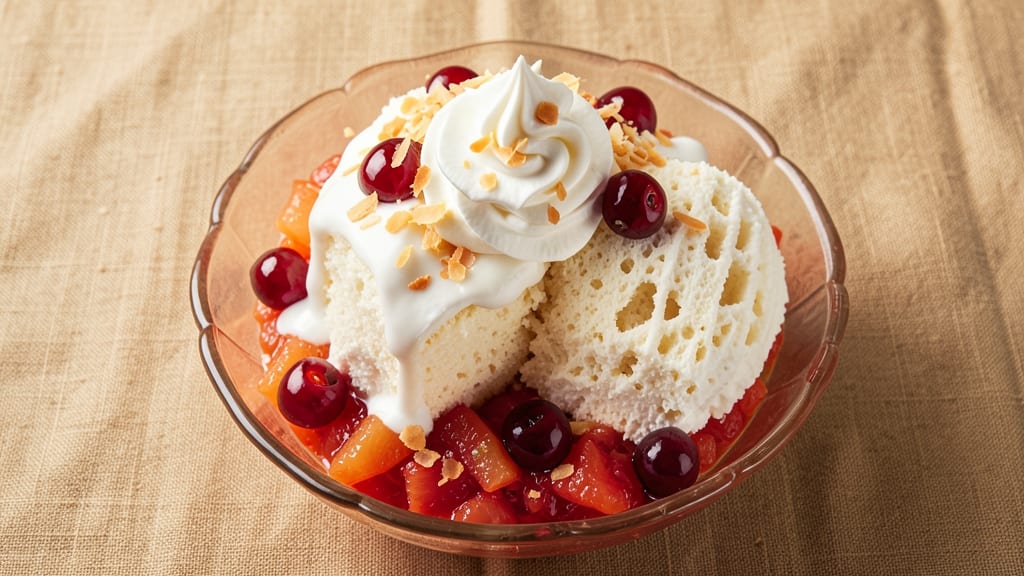 Angel Food Cake, Crushed Pineapple, and Cool Whip Recipe: Tropical Layers in 15 Minutes
