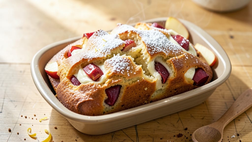 Apple Cream Cheese Bread Recipe: Spiced Apple Streusel Over Gooey Pull-Apart Layers