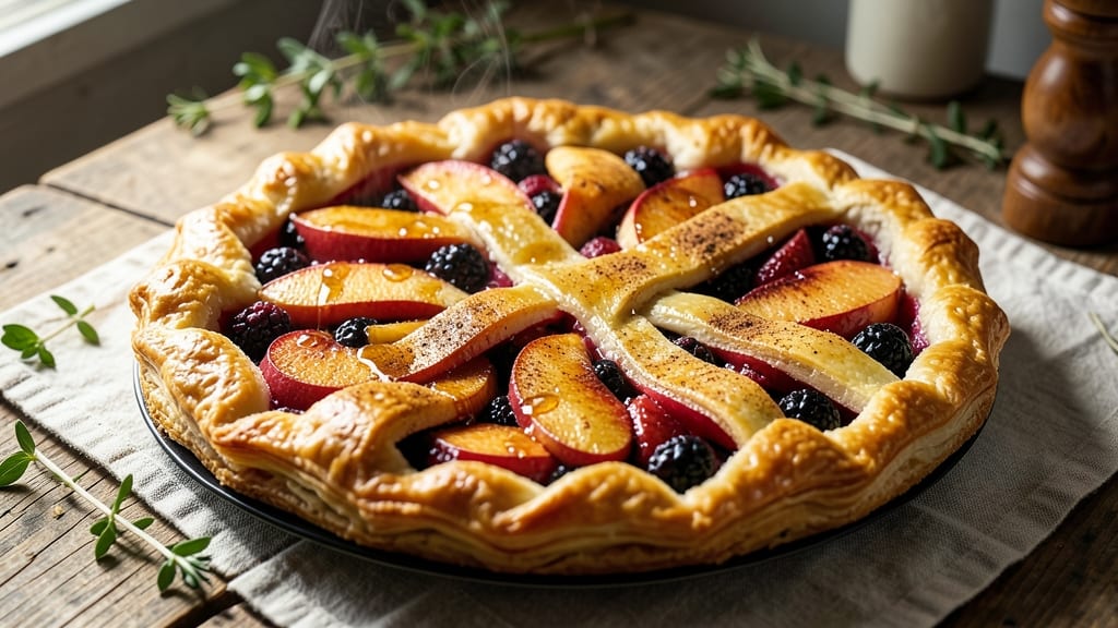Apple and Blackberry Pie Recipe with Puff Pastry: Sweet-Tart Fusion With Buttery Layers
