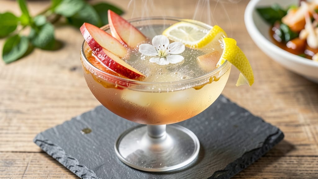 Apple Blossom Cocktail Recipe: Floral Fizz With Honeyed Citrus Twist