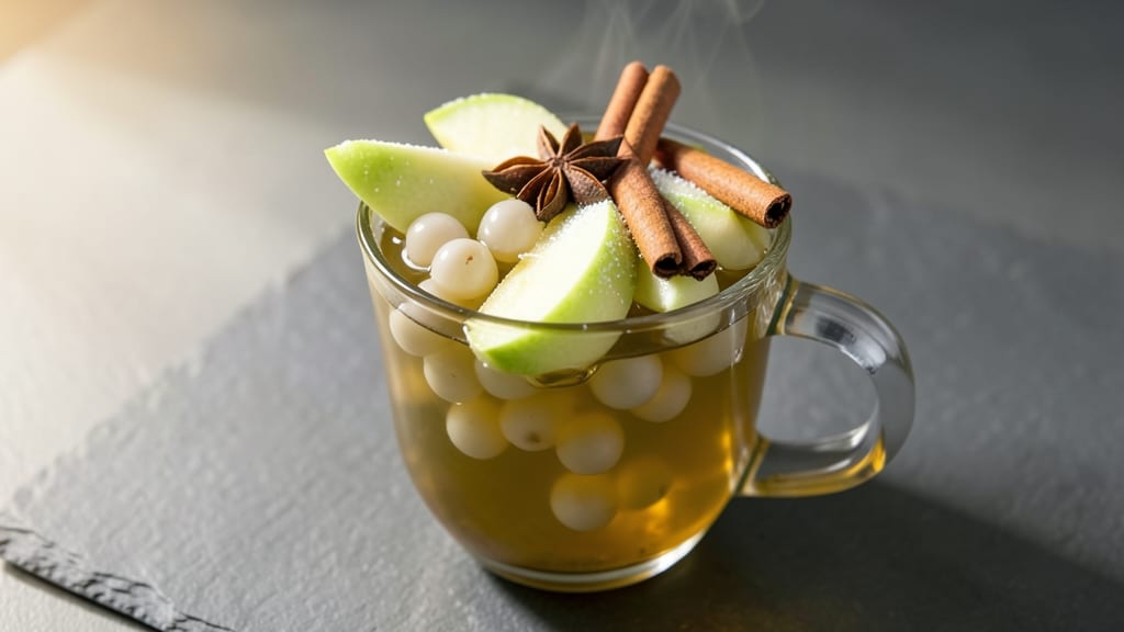 Apple Boba Recipe: Spiced Apple Tea With Chewy Tapioca Pearls