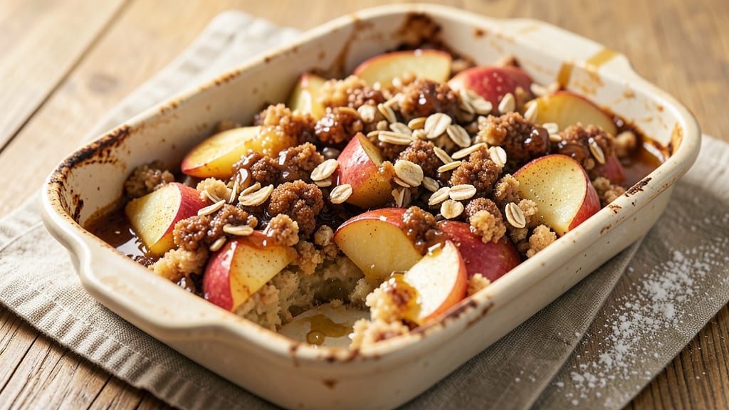 Apple Crumble Recipe: Spiced Streusel Hugs Juicy Fruit Bites