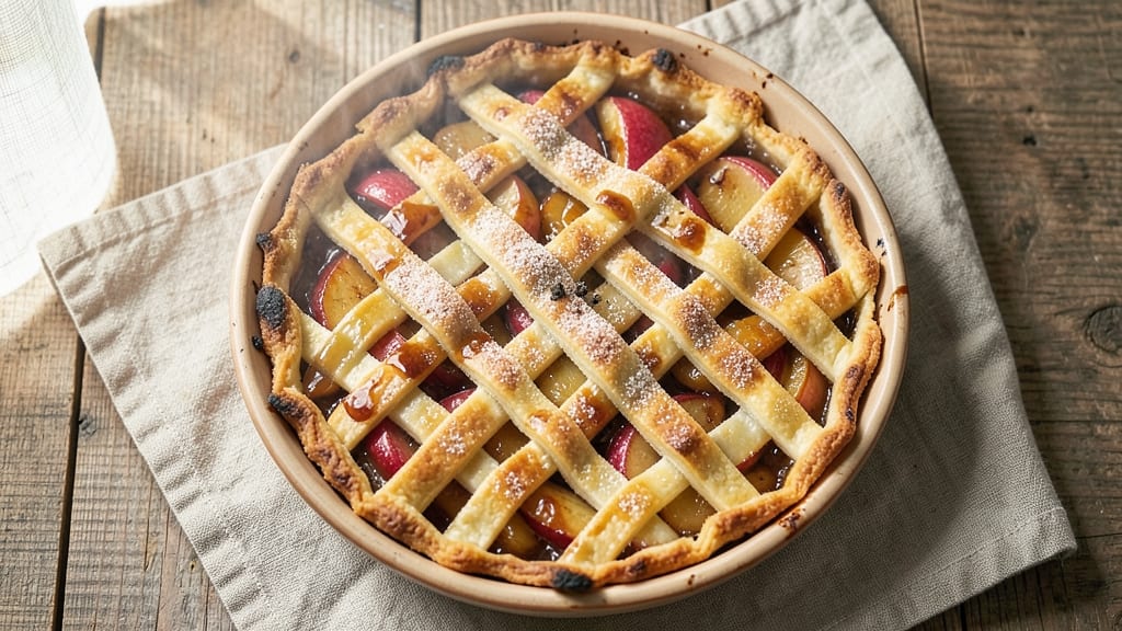 Apple Amber Pie Recipe: Spiced Rum-Infused Filling with Buttery Crust
