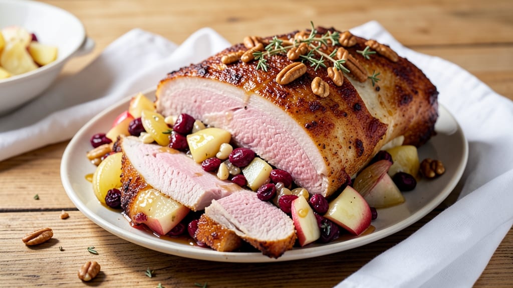 Apple Cranberry Stuffed Pork Roast Recipe: Sweet-Savory Centerpiece for Holiday Feasts