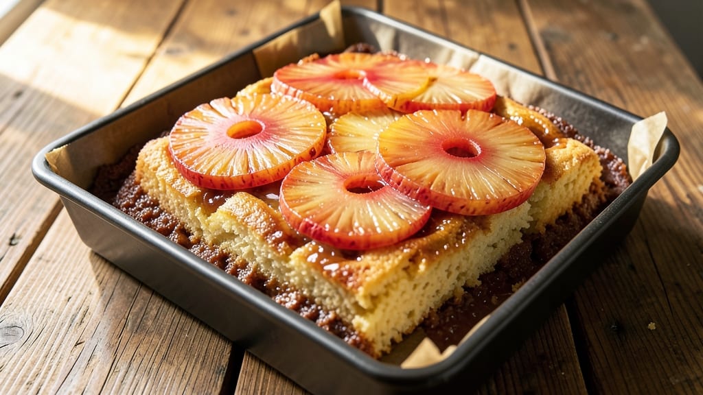 9x13 Pineapple Upside-Down Cake Recipe Scratch: Caramelized Pineapple and Buttery Streusel Magic