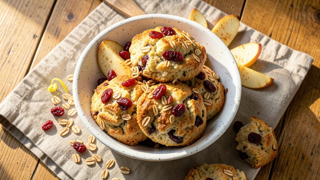 Apple Cranberry Scones Recipe: Tart-Sweet Streusel With Buttery Layers