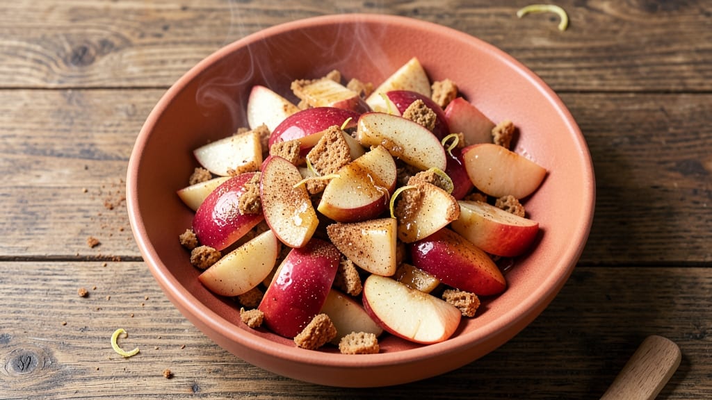Apple and Graham Cracker Recipe: Buttery Streusel Hugs Warm Spiced Filling