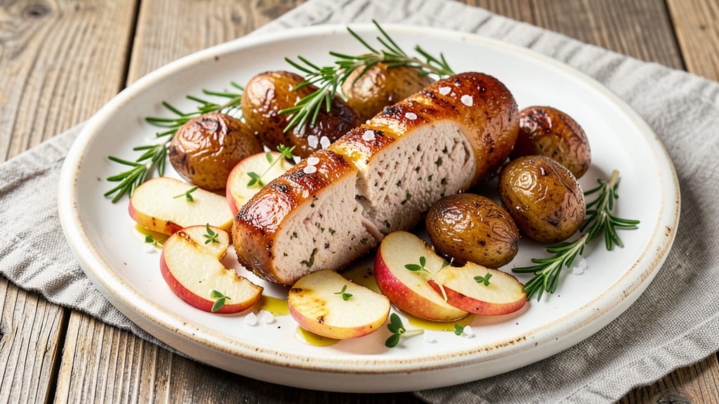 Apple Chicken Sausage and Potatoes Recipe: One-Pan Herb-Roasted Harmony