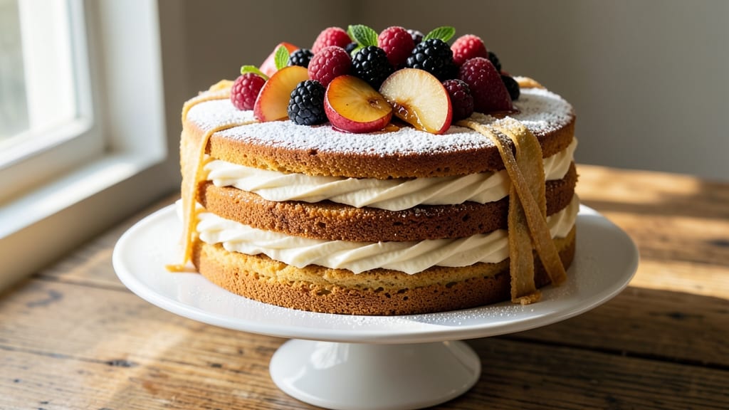 Apple Blackberry Cake Recipe: Buttery Layers with Spiced Fruit Filling