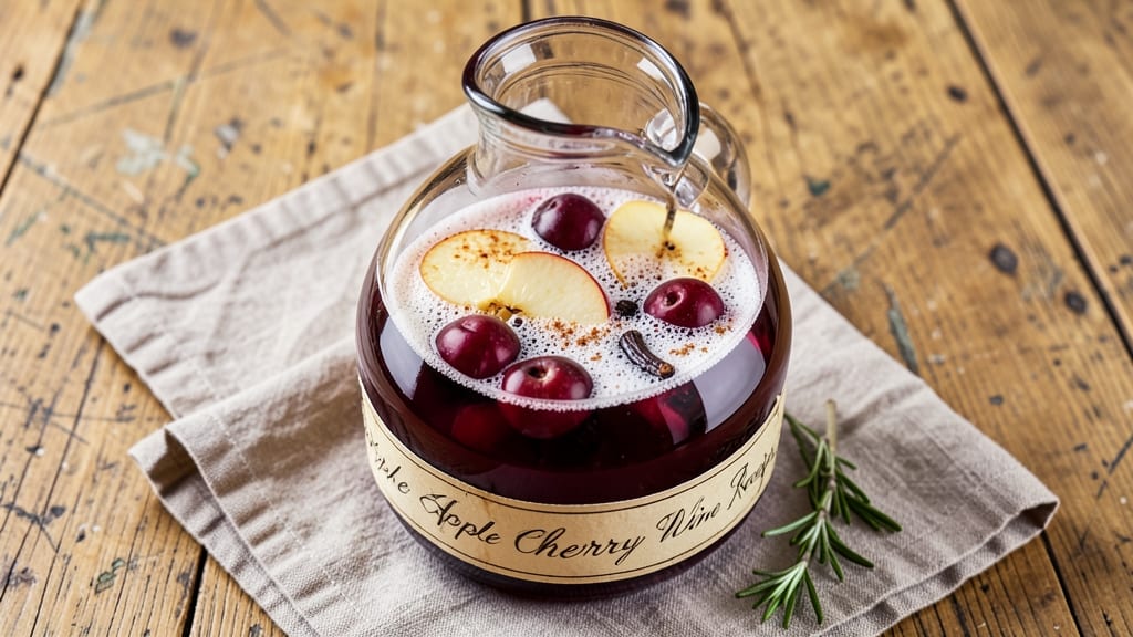 Apple Cherry Wine Recipe: Spiced Autumn Elixir with Bold Fruit Fusion