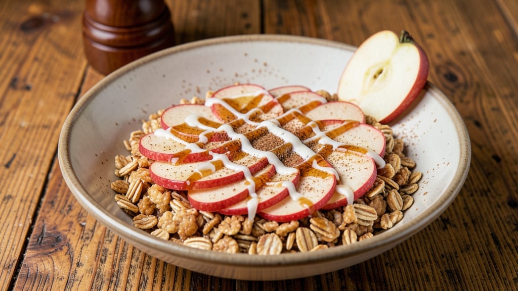 Apple Bircher Muesli Recipe: Swiss-Inspired Overnight Oats With Crunchy Granola Topping