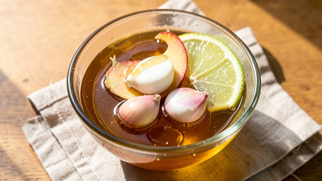 Apple Cider Vinegar, Garlic, Ginger, Lemon, and Honey Recipe: Zesty Immunity Booster in Minutes