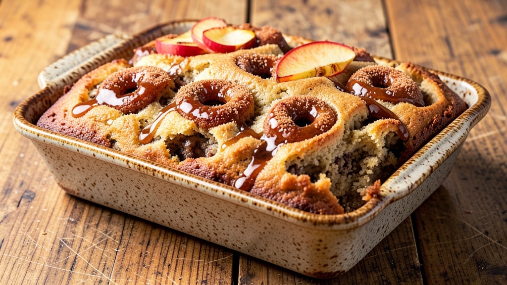 Apple Cider Donut Coffee Cake Recipe: Spiced Apple Streusel Over Moist Cake Layers