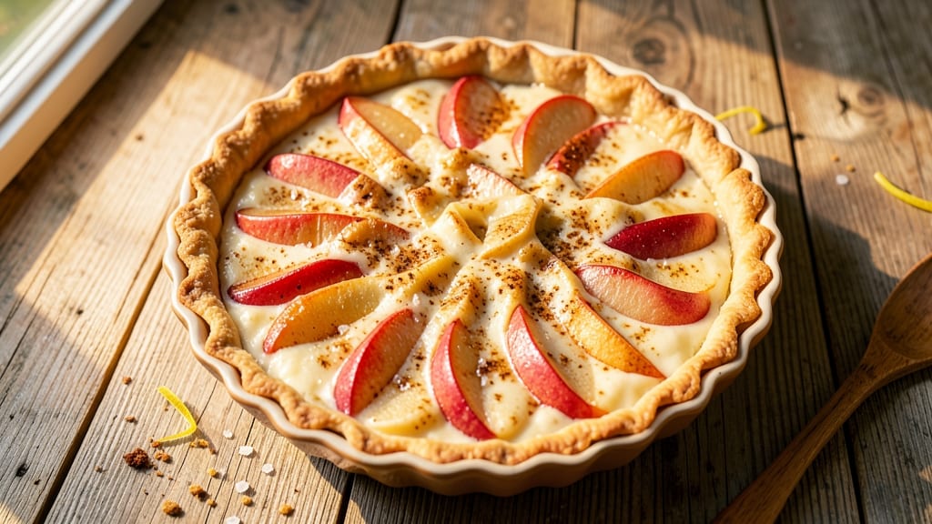 Apple Cheddar Quiche Recipe: Golden Crust, Spiced Apple-Cheddar Fusion