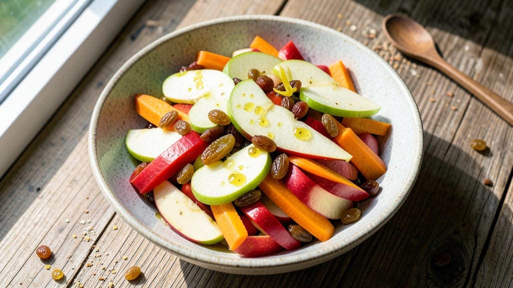 Apple Carrot Raisin Salad Recipe: Sweet-Tart Balance With Crunchy Texture